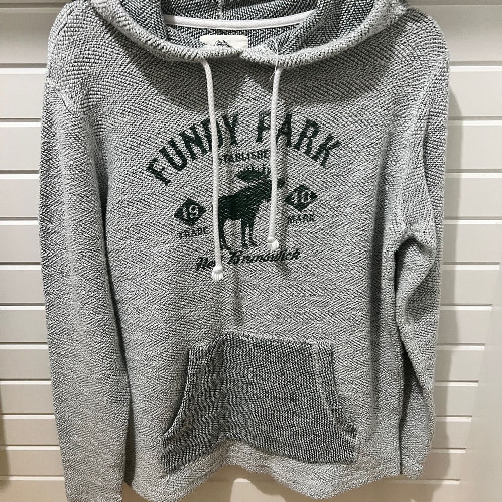 Green & White Hooded Unisex Sweater